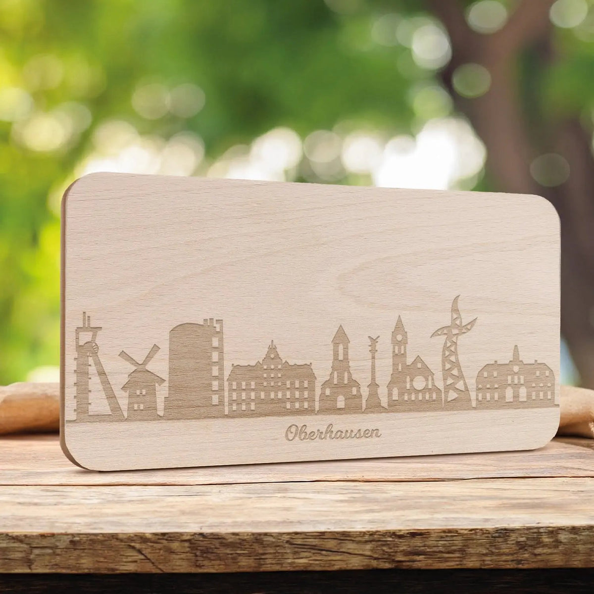 Frühstücksbrettchen Skyline Oberhausen