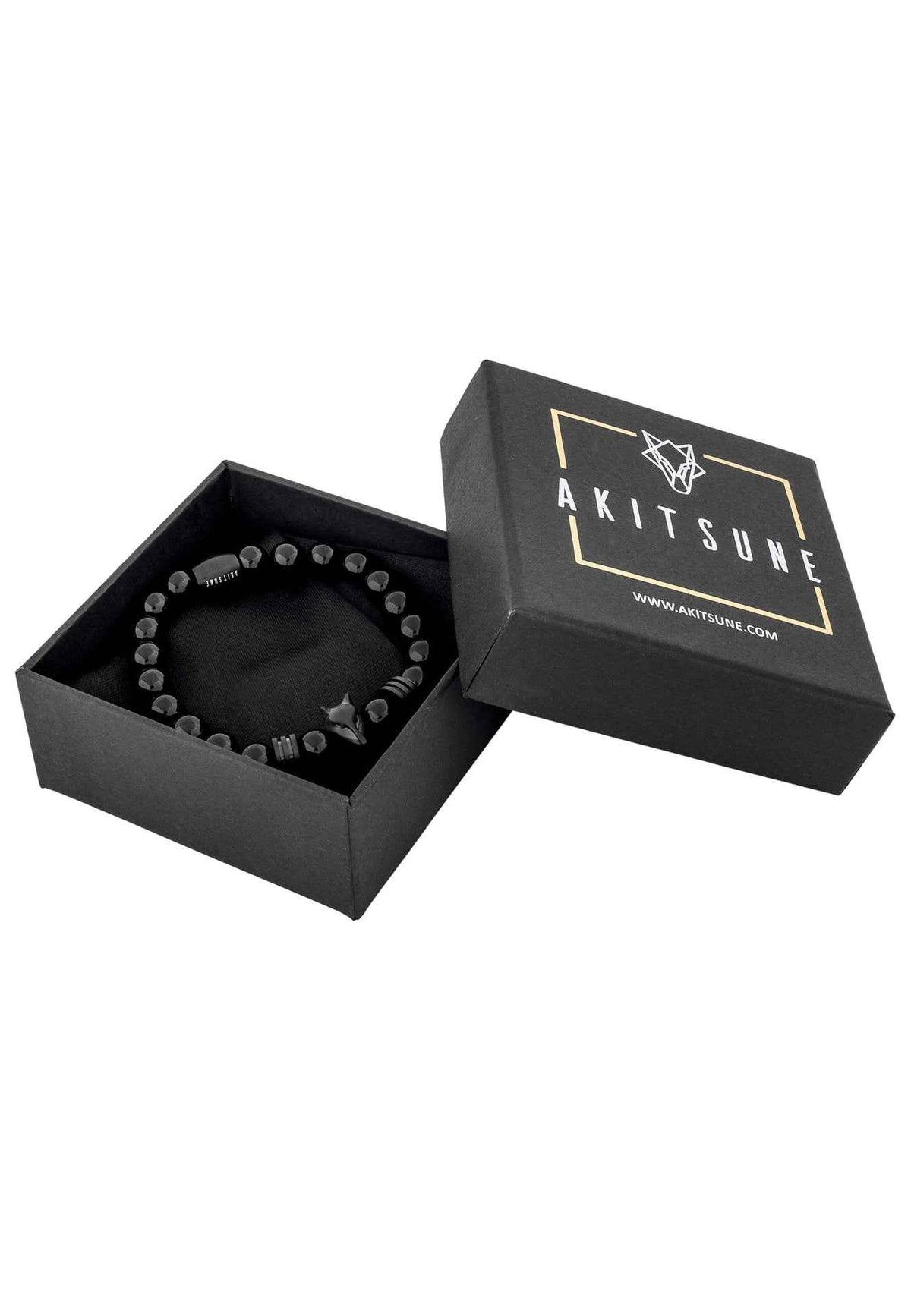 Obsidius Beaded Bracelet Matte Black - Black