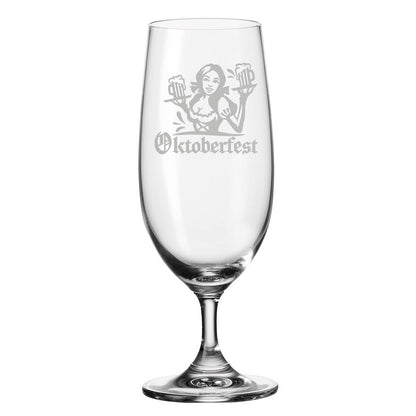 Leonardo Bierglas mit Gravur "Oktoberfest Madl"