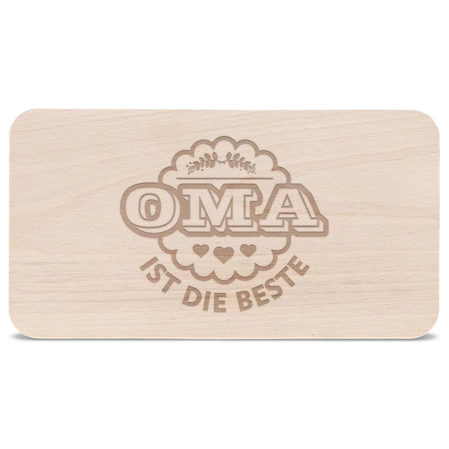 Schneidebrett Frühstücksbrettchen "Oma ist die Beste"
