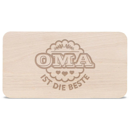 Schneidebrett Frühstücksbrettchen "Oma ist die Beste"