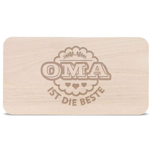 Schneidebrett Frühstücksbrettchen "Oma ist die Beste"