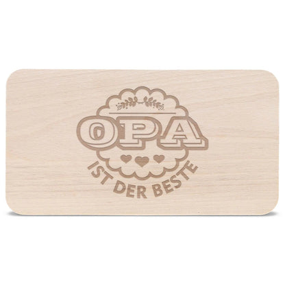 Schneidebrett Frühstücksbrettchen "Opa ist der Beste"