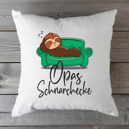 Bedrucktes Kissen mit Motiv Schnarchecke
