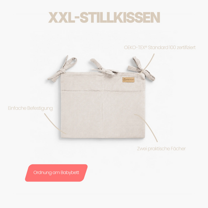 Organizer Musselin – Ordnung am Babybett