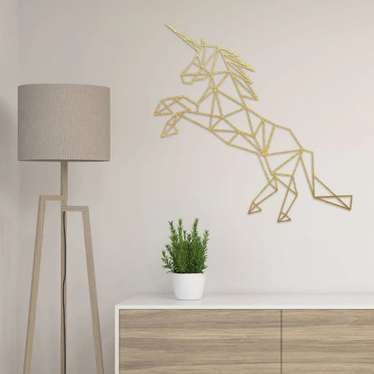 Origami Einhorn V2 aus Holz -
