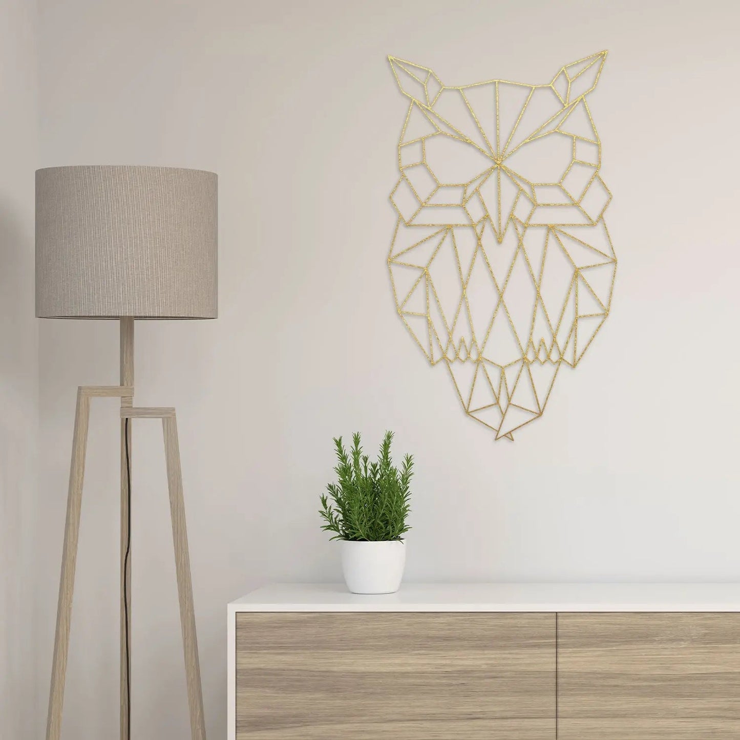 Origami Eule aus Holz -