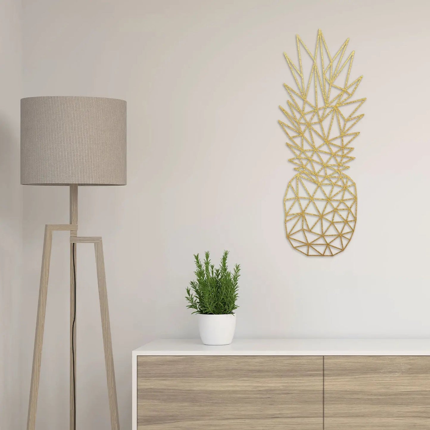 Origami Ananas aus Holz