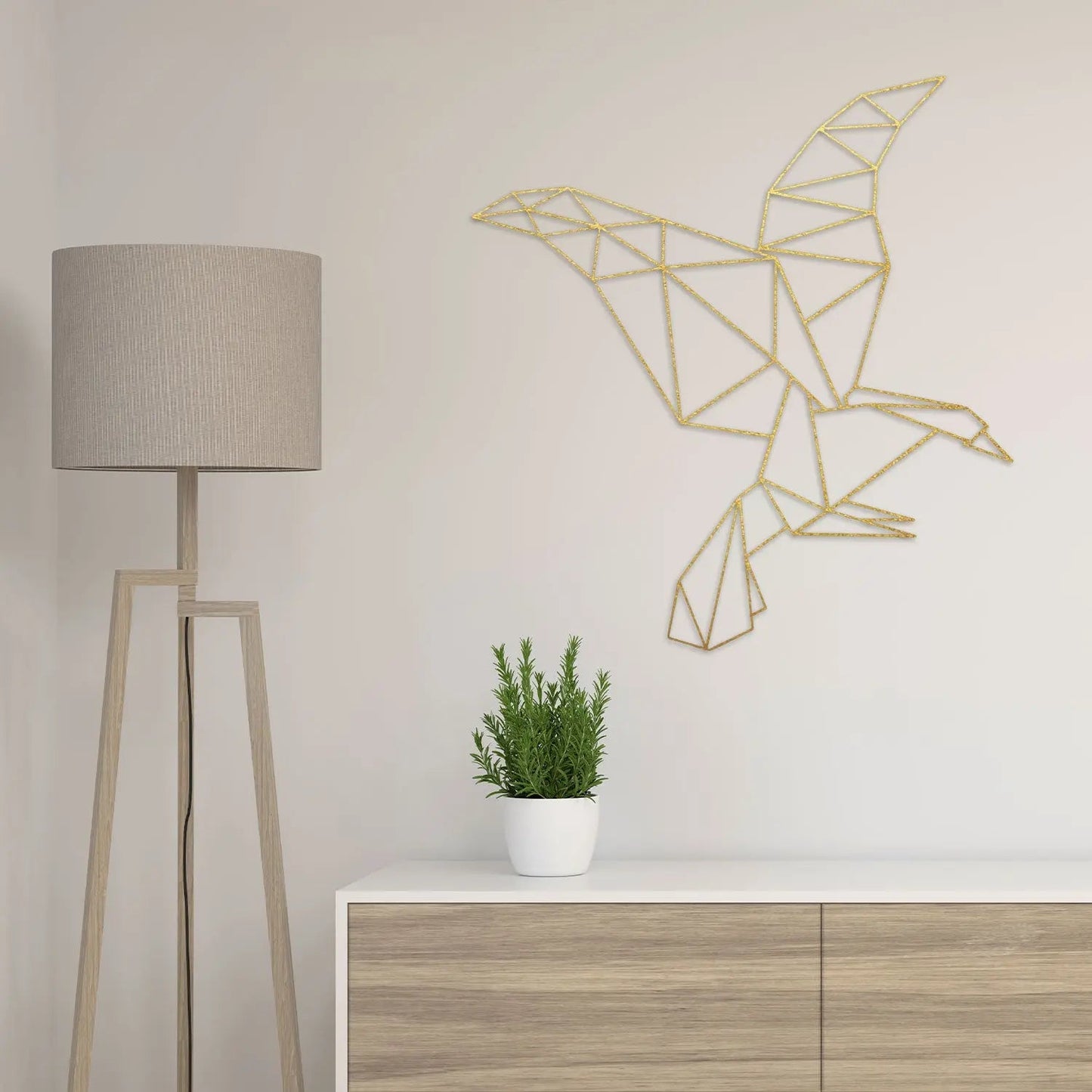 Origami Adler aus Holz -