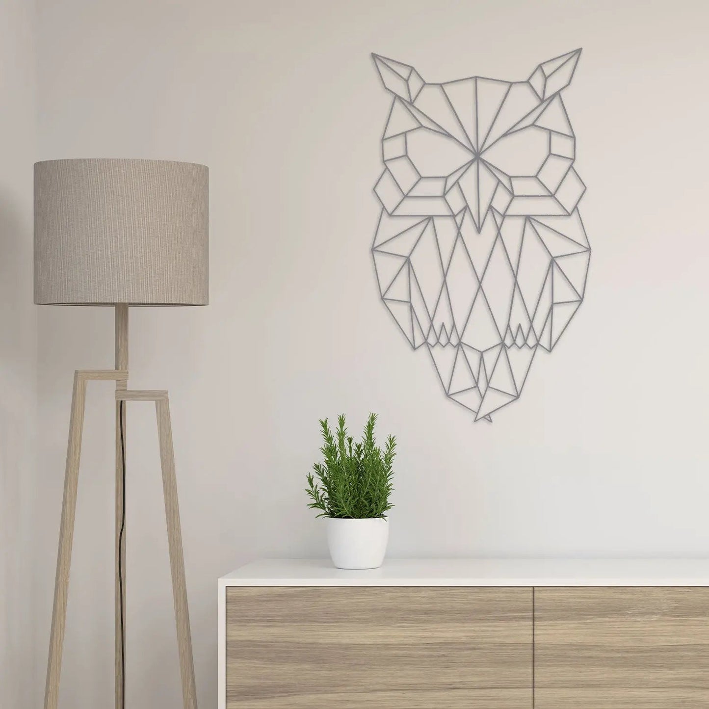 Origami Eule aus Holz -