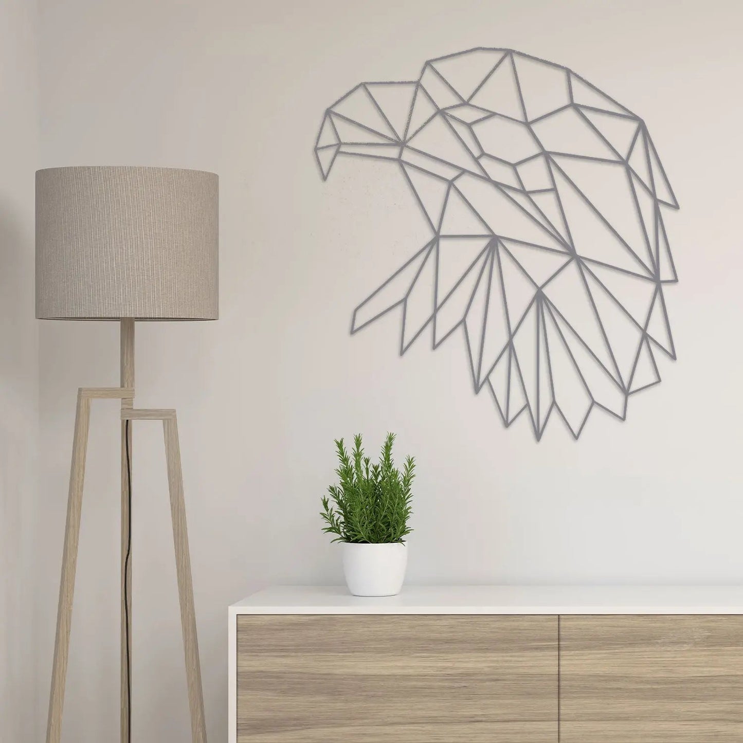 Origami Adlerkopf aus Holz -
