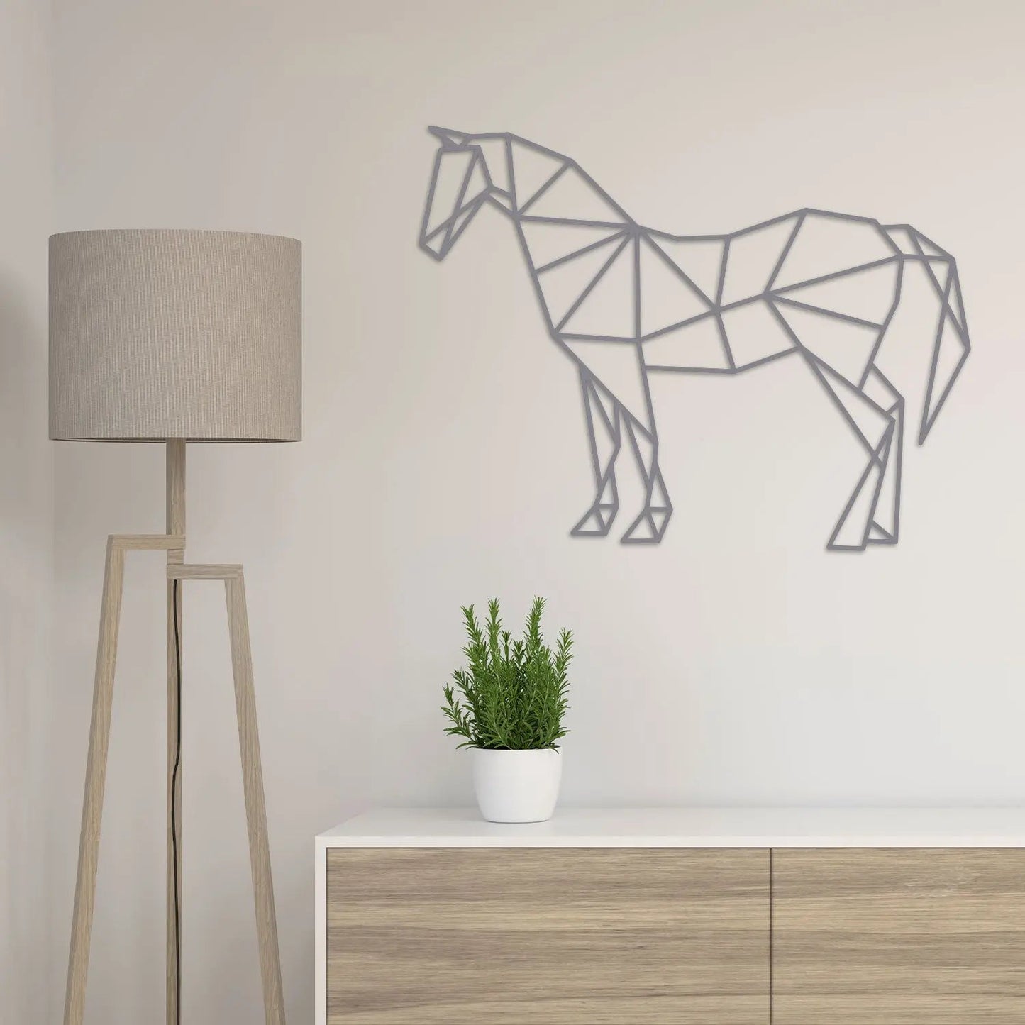 Origami Pferd aus Holz -