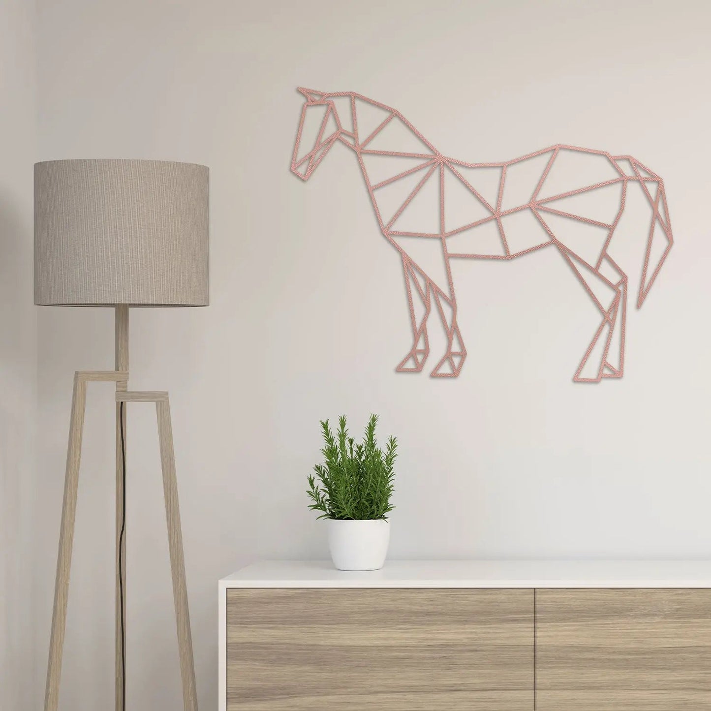 Origami Pferd aus Holz -