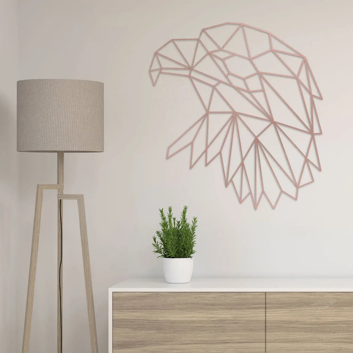 Origami Adlerkopf aus Holz -