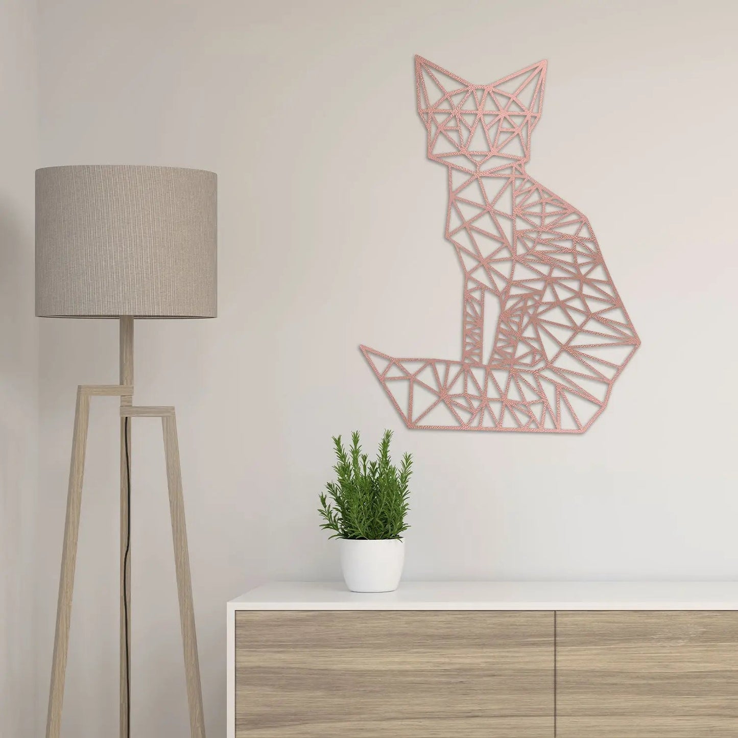 Origami Fuchs aus Holz -