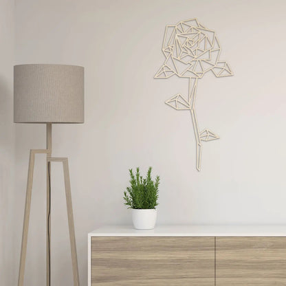 Origami Rose aus Holz -