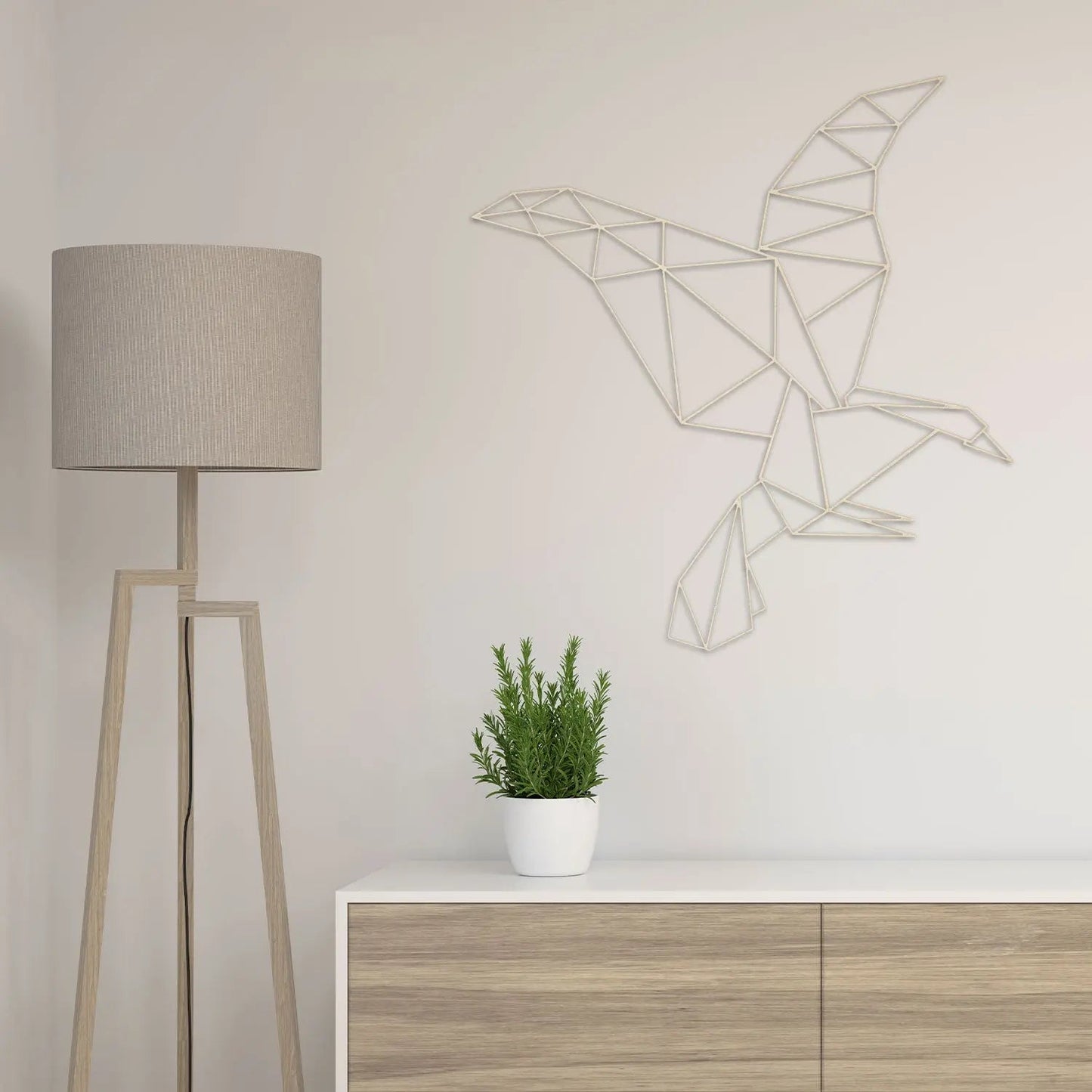 Origami Adler aus Holz -
