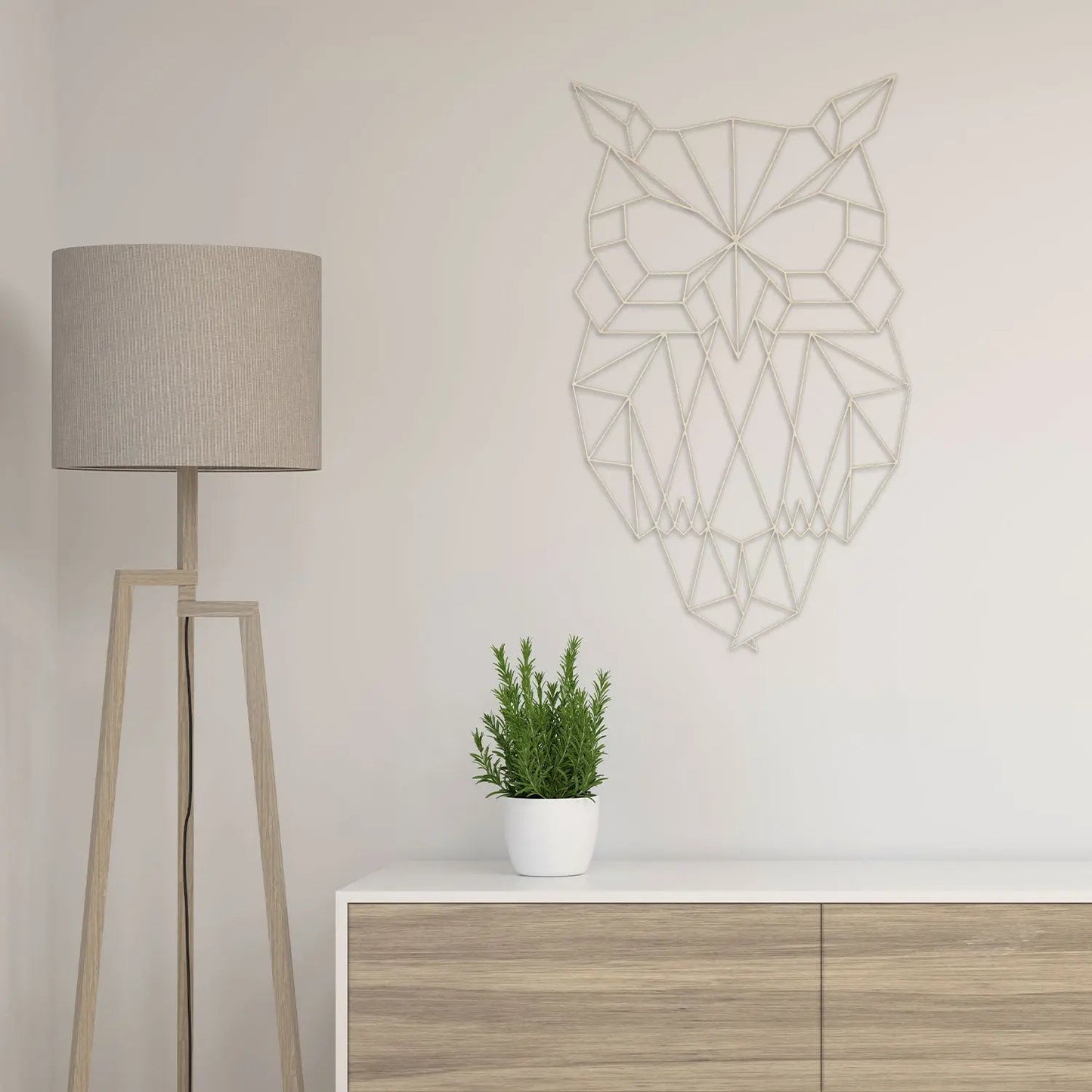 Origami Eule aus Holz -
