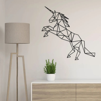Origami Einhorn V2 aus Holz -