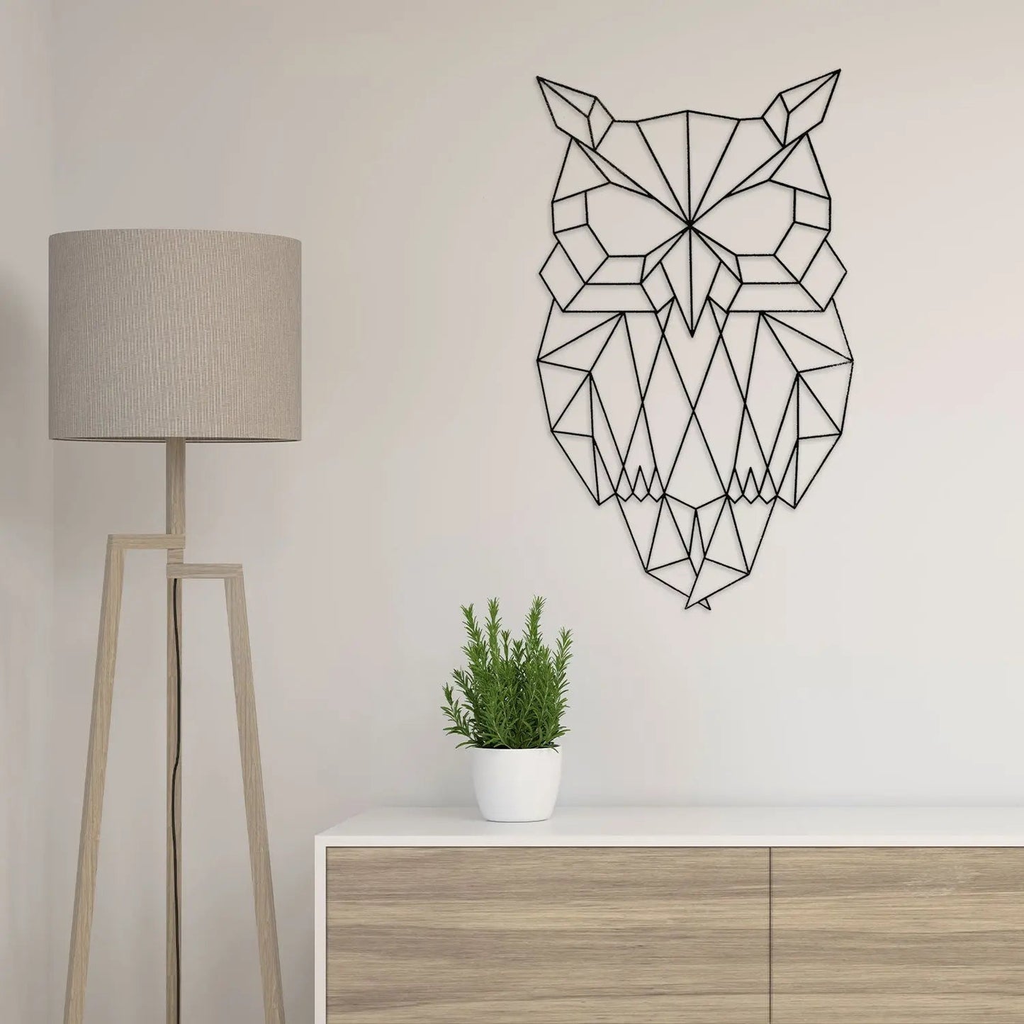 Origami Eule aus Holz -
