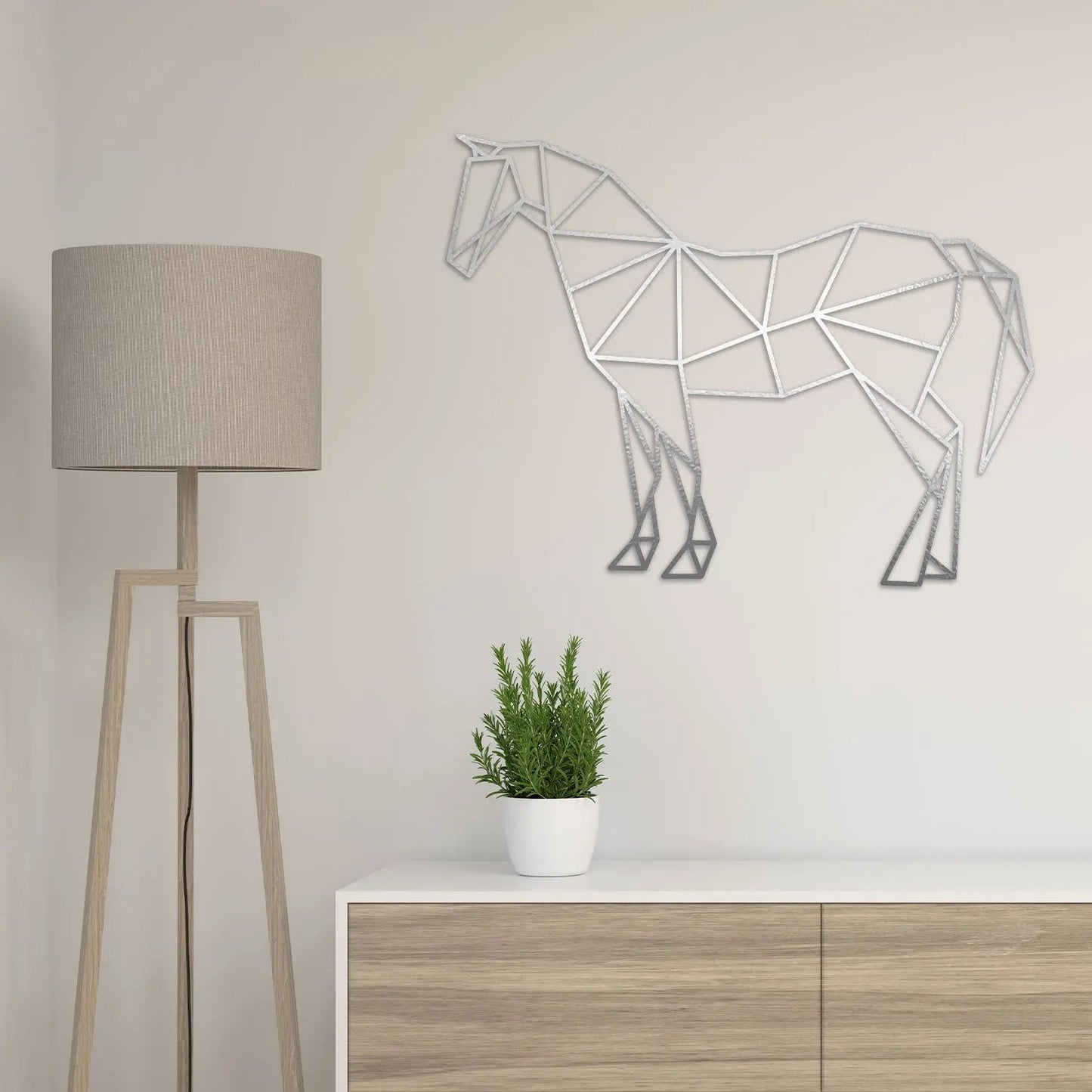 Origami Pferd aus Holz -