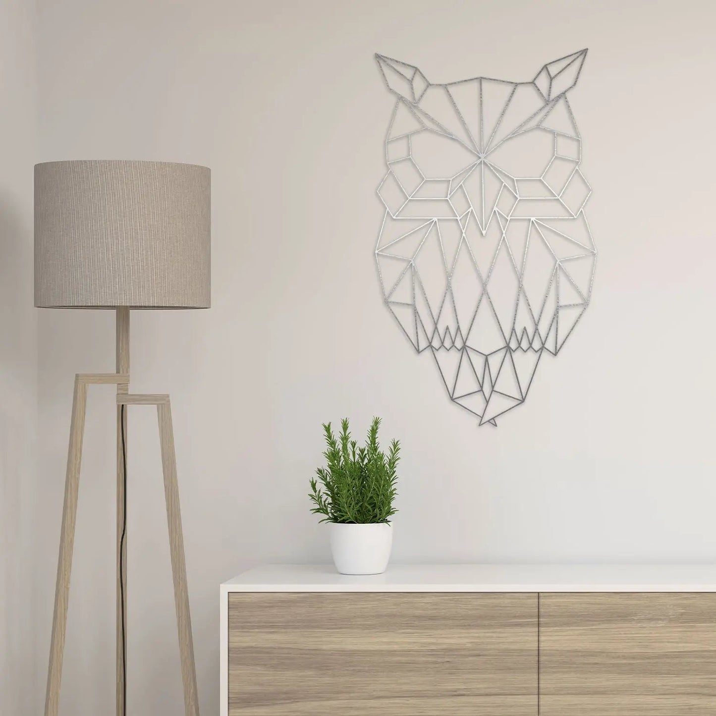 Origami Eule aus Holz -