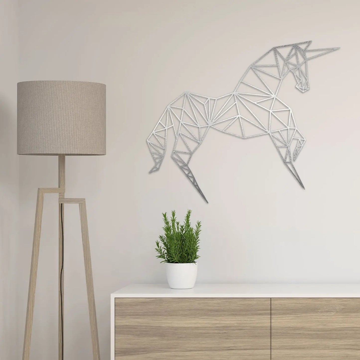 Origami Einhorn aus Holz -
