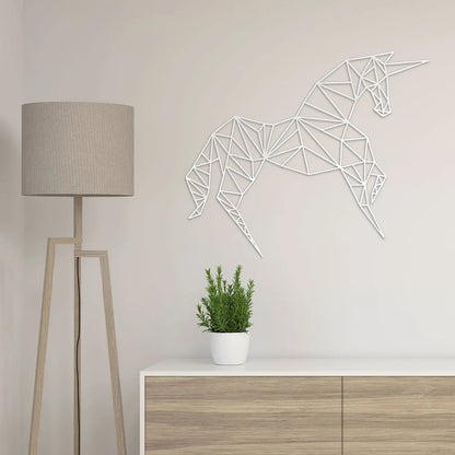 Origami Einhorn aus Holz -