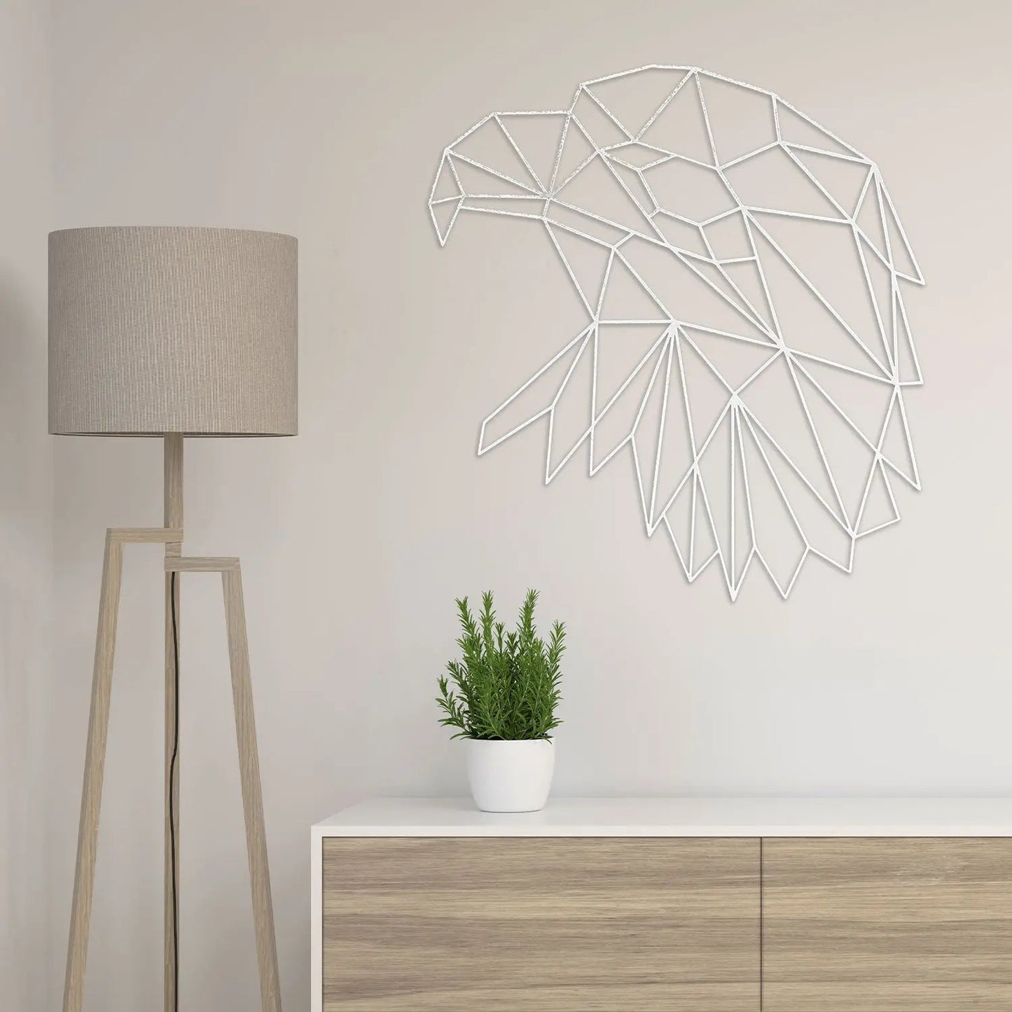 Origami Adlerkopf aus Holz -