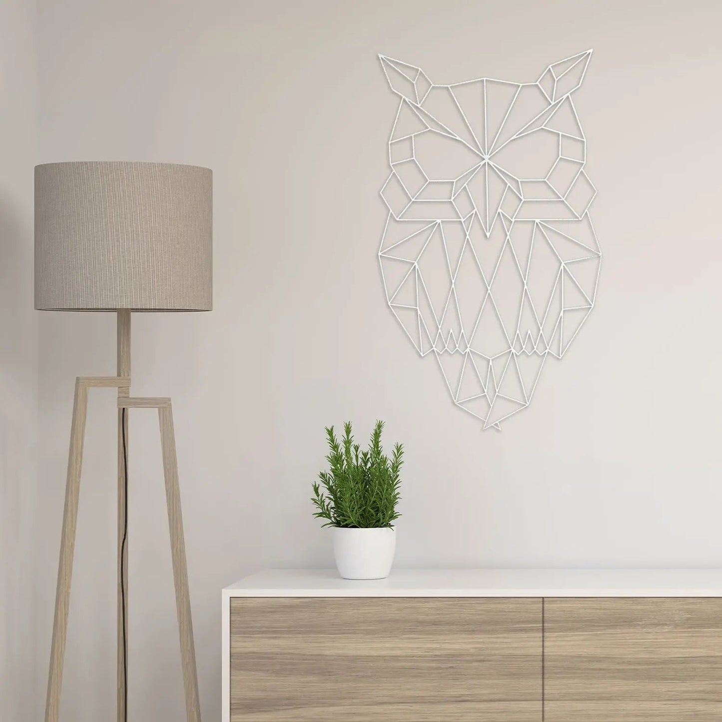 Origami Eule aus Holz -