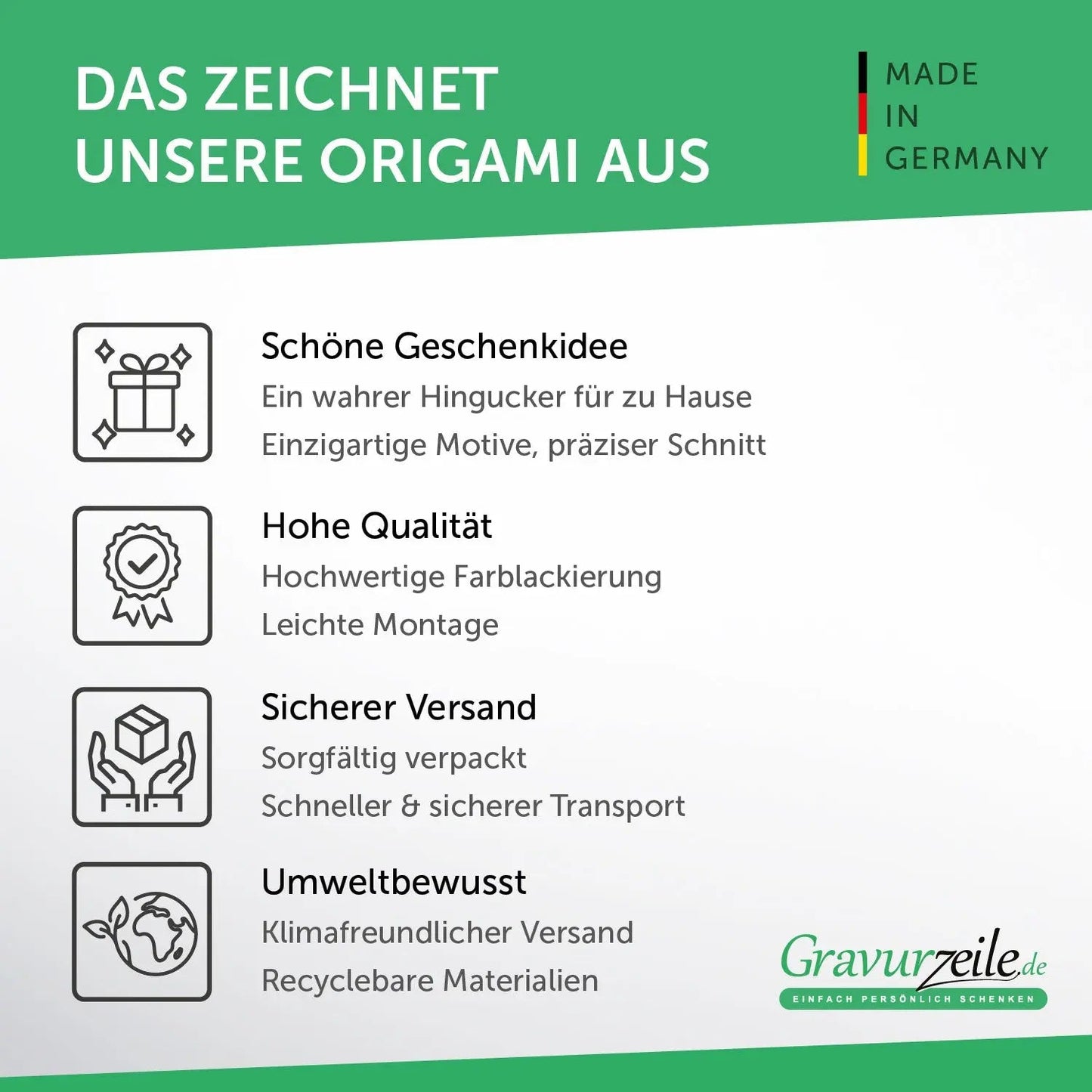 Origami Anker aus Holz -