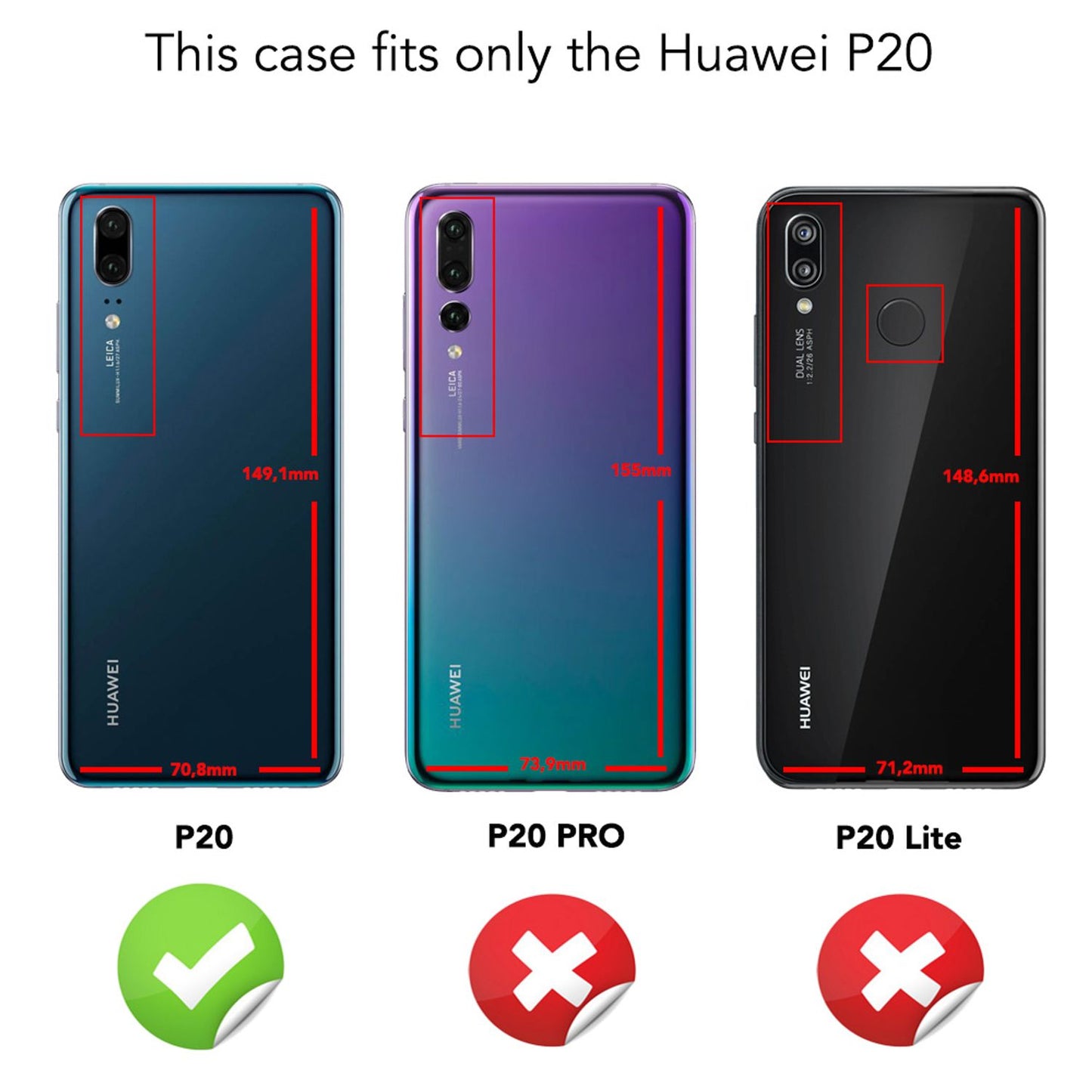 NALIA Ultra Slim Hardcase für Huawei P20 – Anti-Fingerabdruck & 0.5mm Dünn – PUREFIT (Matt & Leicht) – Marke aus Berlin
