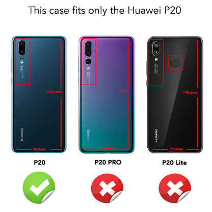NALIA 360° Hülle für Huawei P20 – Vorne & Hinten Schutz – 360GUARD (Full-Body Case) – Marke aus Berlin