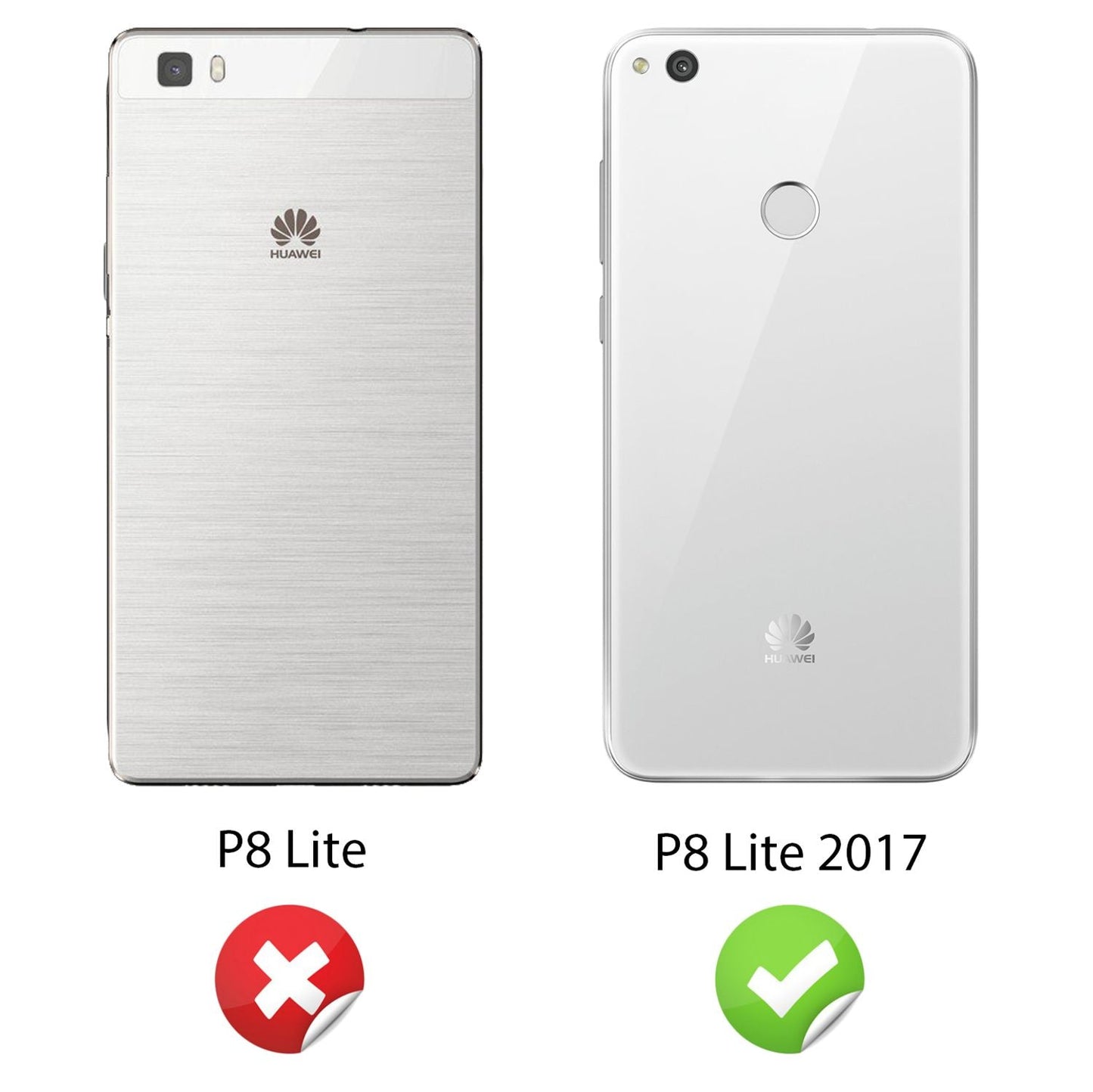 NALIA Handyhülle kompatibel mit Huawei P8 Lite 2017, Motiv Design Slim Silikon Case Cover, Crystal Schutzhülle Handy-Tasche Dünn, Muster Etui Backcover Smart-Phone Hülle