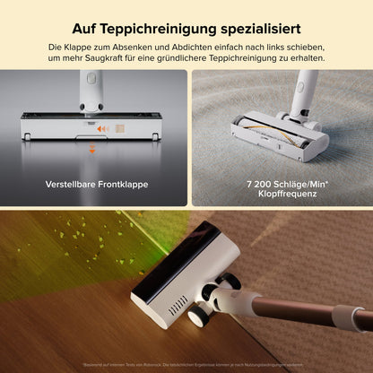 Roborock H60 Hub Akku-Staubsauger mit Absaugstation