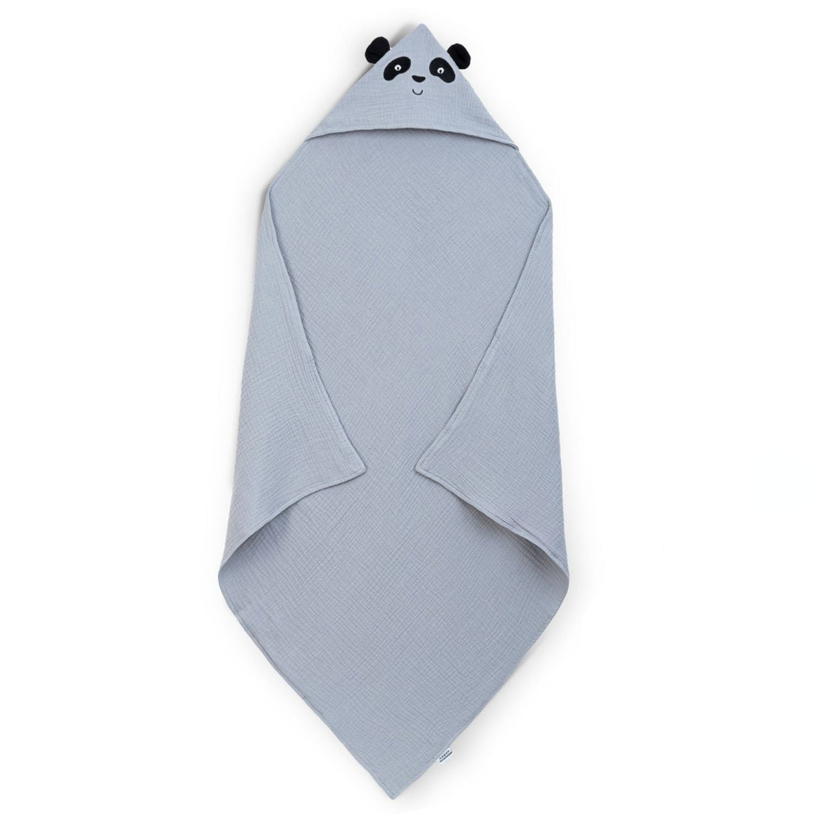 Kapuzenhandtuch Panda Blau