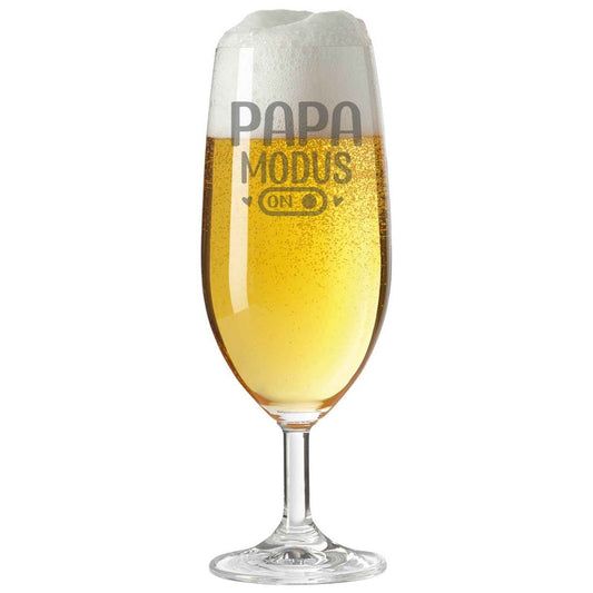 Leonardo Bierglas mit Gravur "Papa Modus"