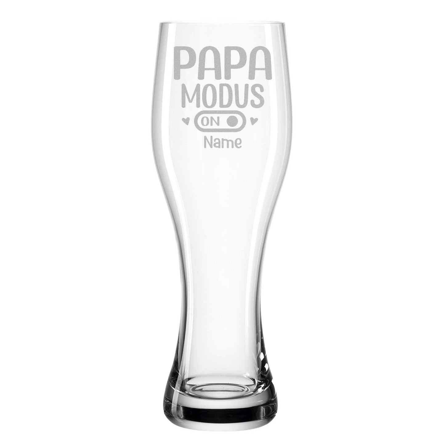 Leonardo Weizenglas "Papa Modus" mit Namen