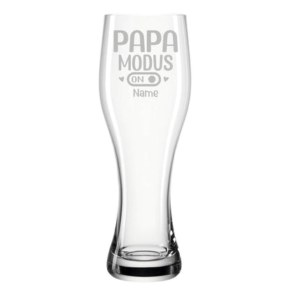 Leonardo Weizenglas "Papa Modus" mit Namen