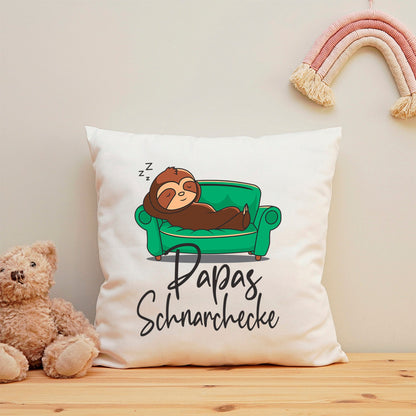 Bedrucktes Kissen mit Motiv Schnarchecke
