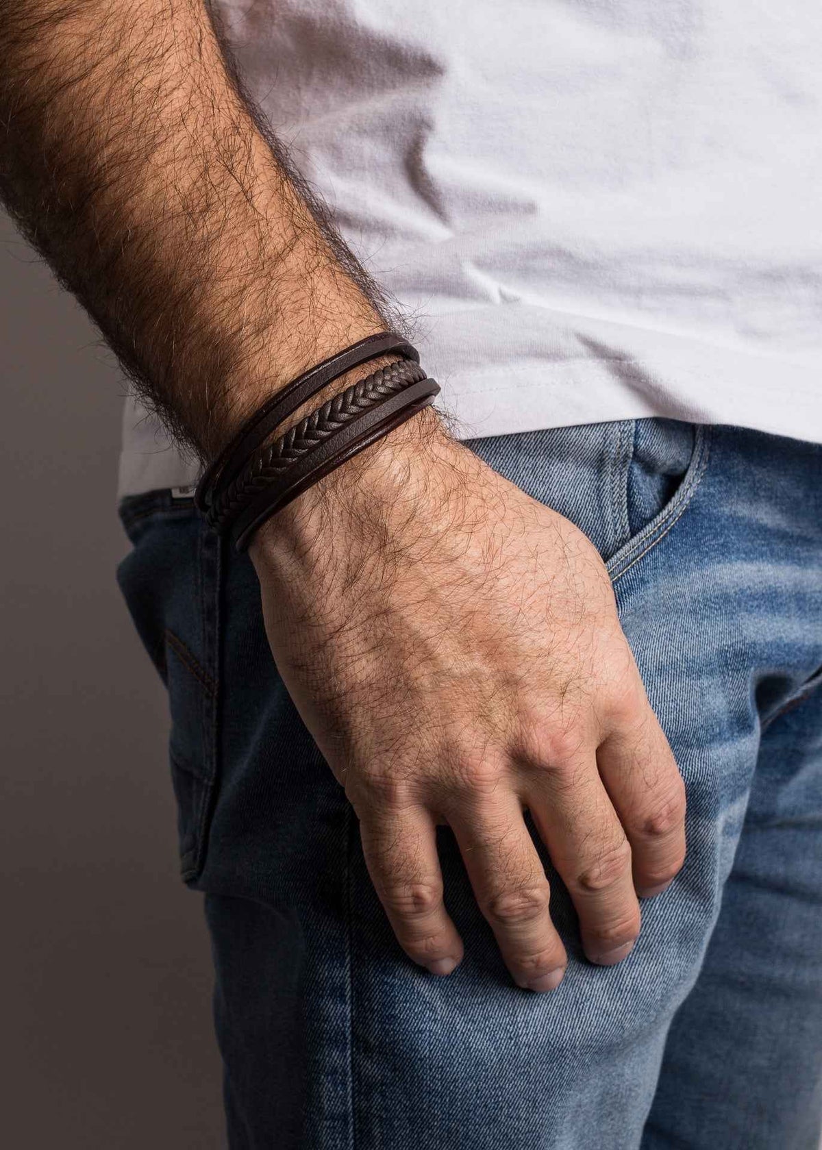 Pax Bracelet Matte Black - Brown