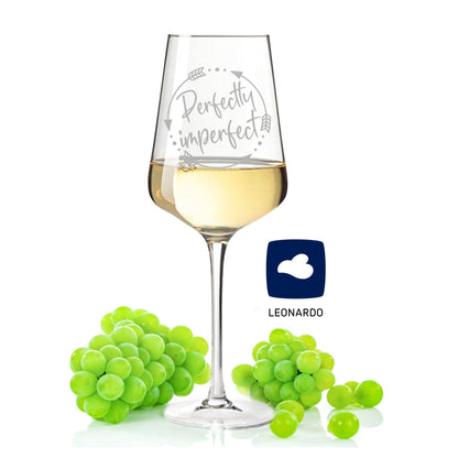 Leonardo Puccini Weinglas mit Gravur "Perfectly imperfect"