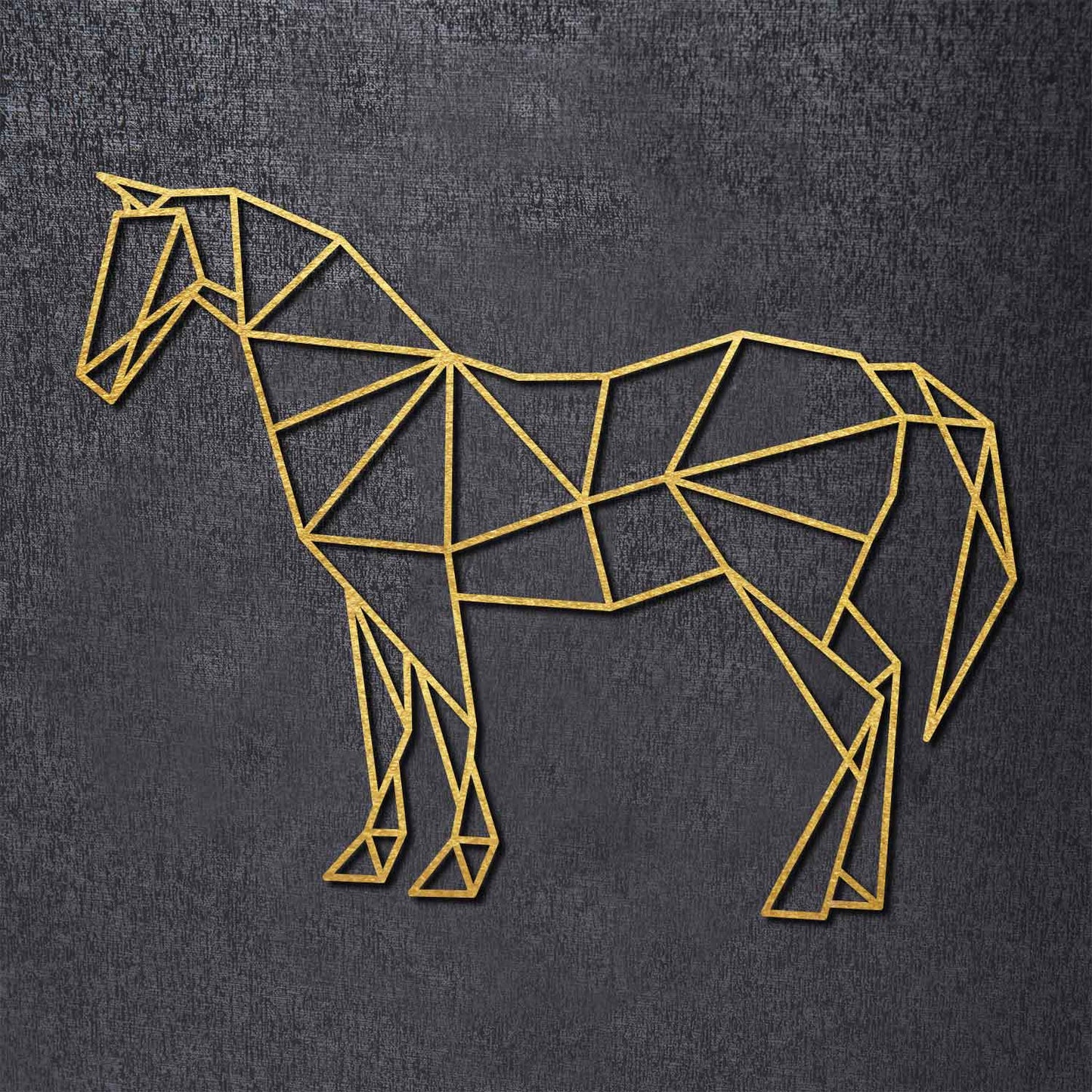 Origami Pferd aus Holz -