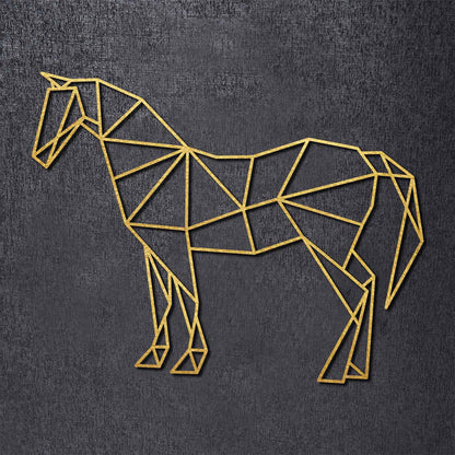 Origami Pferd aus Holz -