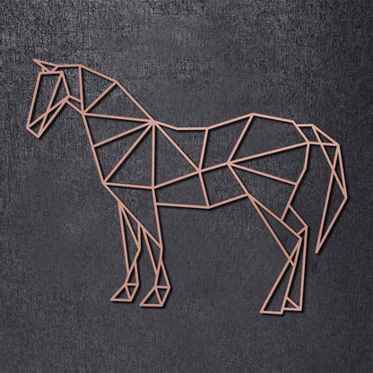 Origami Pferd aus Holz -