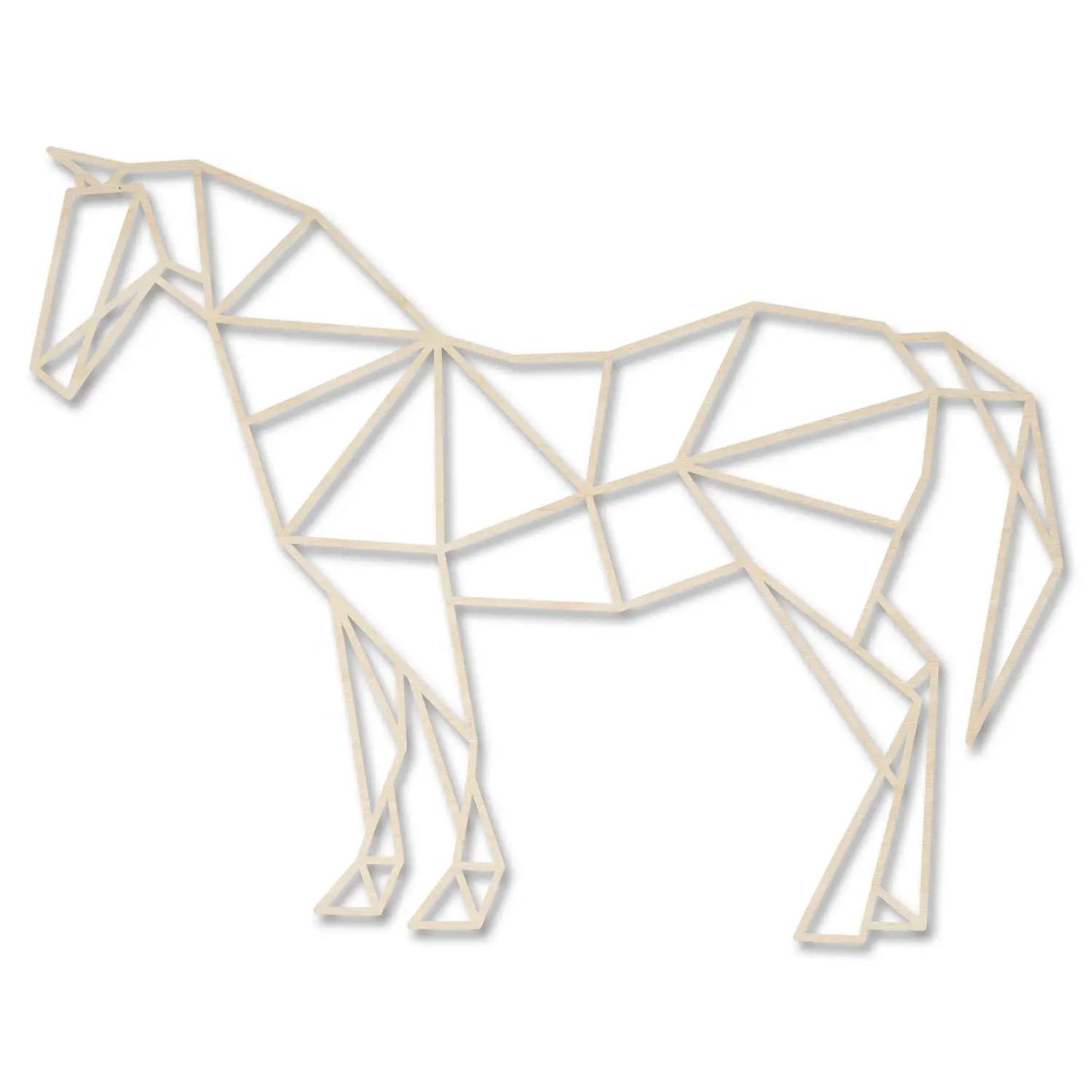 Origami Pferd aus Holz -