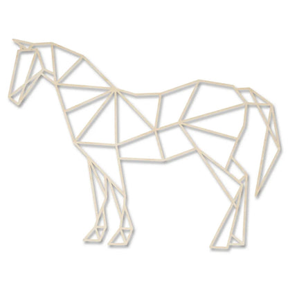 Origami Pferd aus Holz -