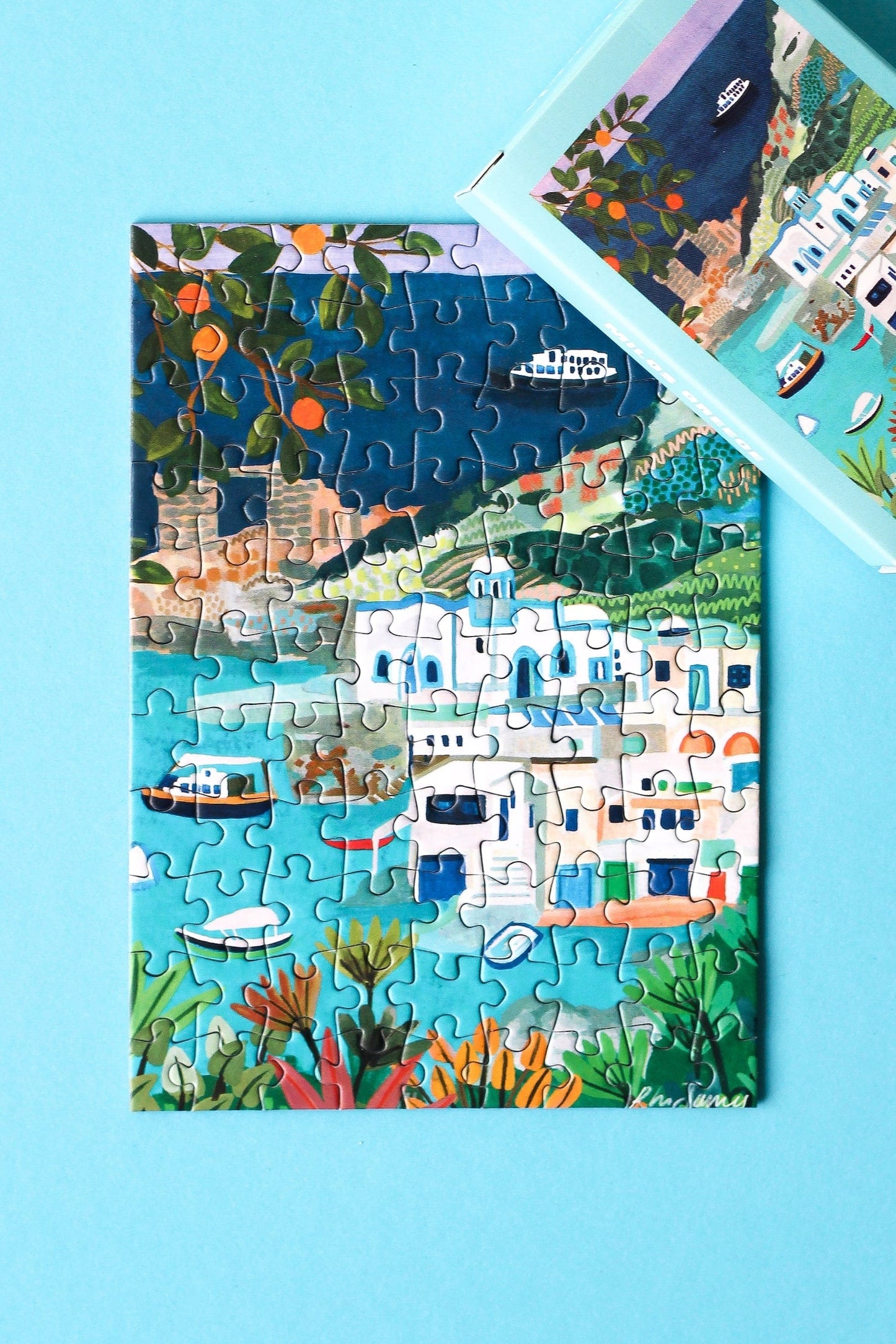 Piecely Milos Greece Minipuzzle, 99 Teile