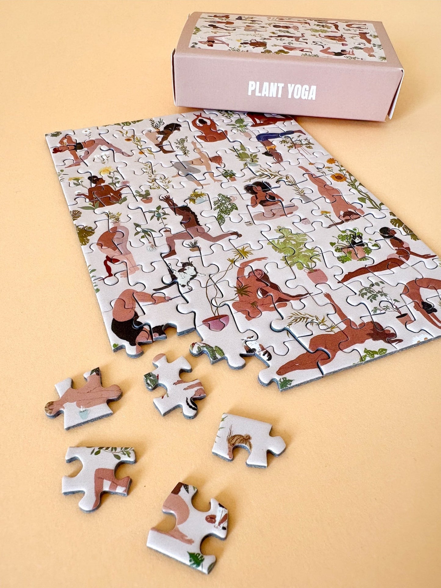 Piecely Plant Yoga Minipuzzle, 99 Teile