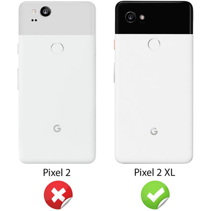 NALIA Silikonhülle für Google Pixel 2 XL – Rutschfest & Matt – VORTEX (Gebürstete Optik & Carbon Design) – Marke aus Berlin